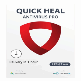 2 User 3 Year Quick Heal Antivirus Pro